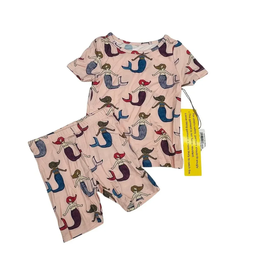 NWT Pink Chicken 18/24M PJ Set in Mystical Mermaids